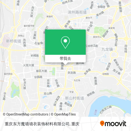 重庆东方魔墙墙衣装饰材料有限公司地图
