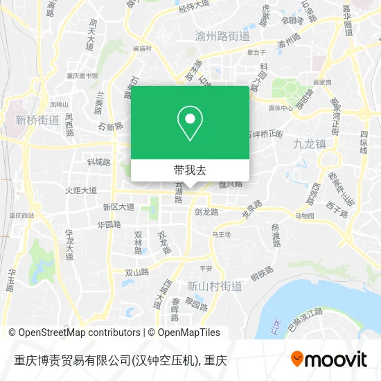 重庆博责贸易有限公司(汉钟空压机)地图