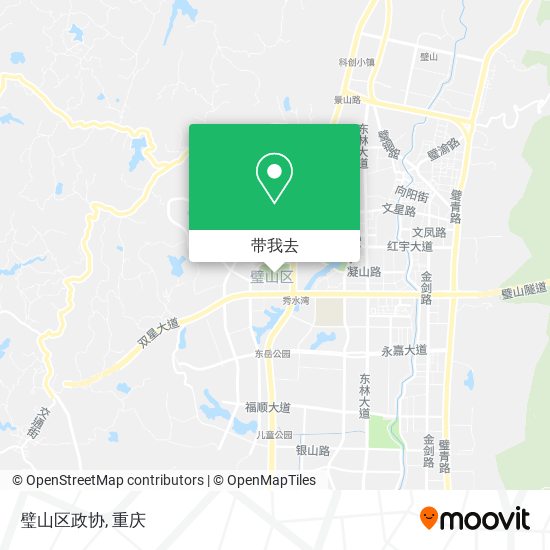 璧山区政协地图