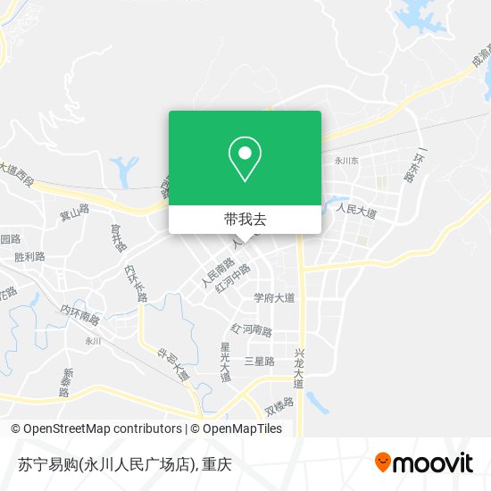 苏宁易购(永川人民广场店)地图