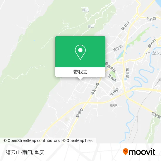 缙云山-南门地图