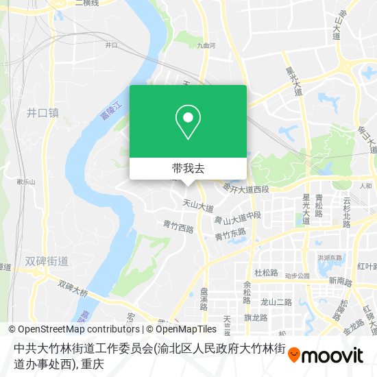 中共大竹林街道工作委员会(渝北区人民政府大竹林街道办事处西)地图