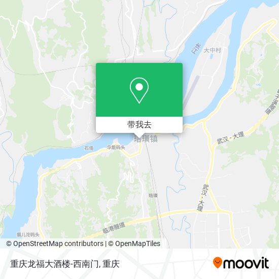 重庆龙福大酒楼-西南门地图