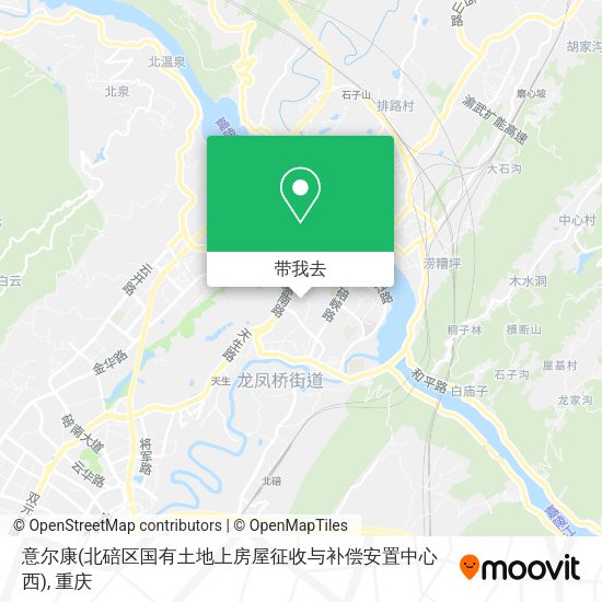 意尔康(北碚区国有土地上房屋征收与补偿安置中心西)地图