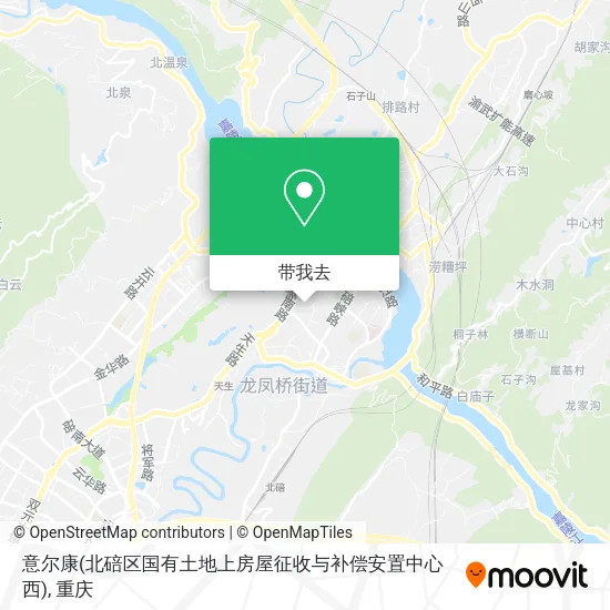 意尔康(北碚区国有土地上房屋征收与补偿安置中心西)地图