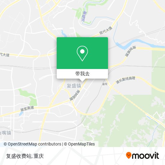 复盛收费站地图