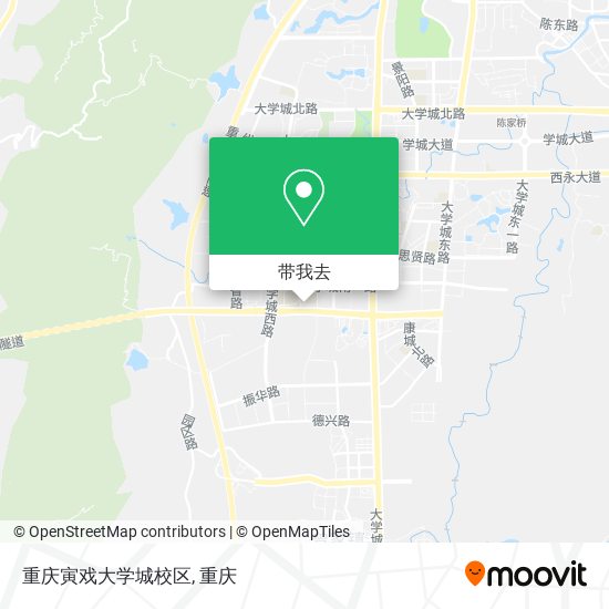 重庆寅戏大学城校区地图