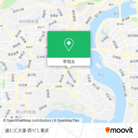 盛仁汇大厦-西1门地图