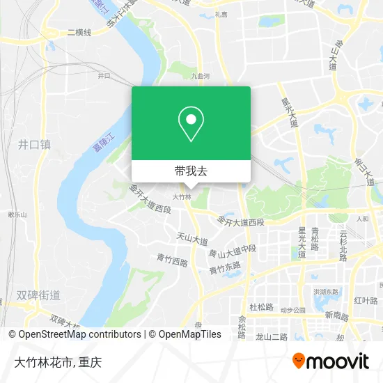 大竹林花市地图