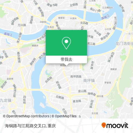 海铜路与江苑路交叉口地图