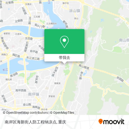 南岸区海新街人防工程纳凉点地图