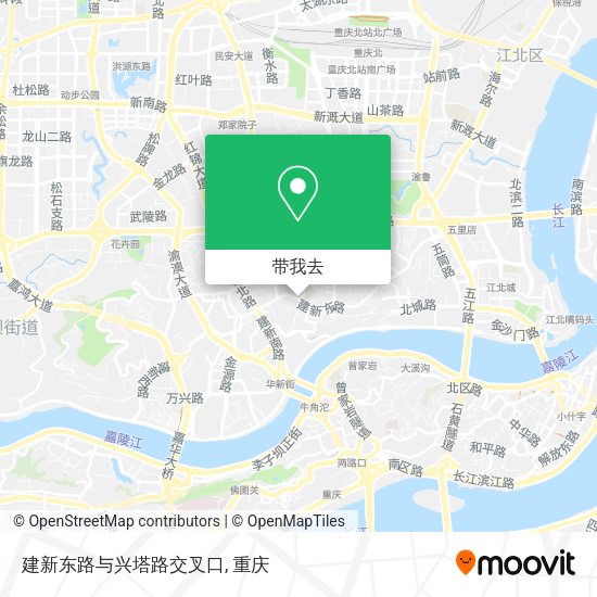 建新东路与兴塔路交叉口地图