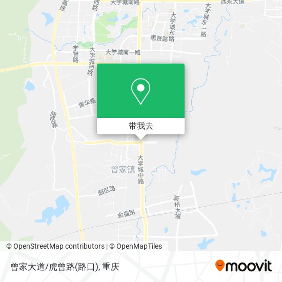 曾家大道/虎曾路(路口)地图