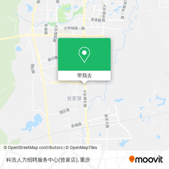 科浩人力招聘服务中心(曾家店)地图