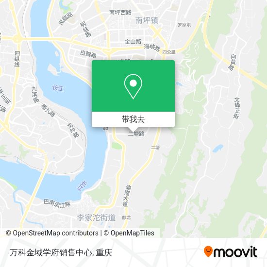 万科金域学府销售中心地图