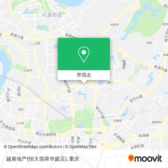 越展地产(恒大翡翠华庭店)地图