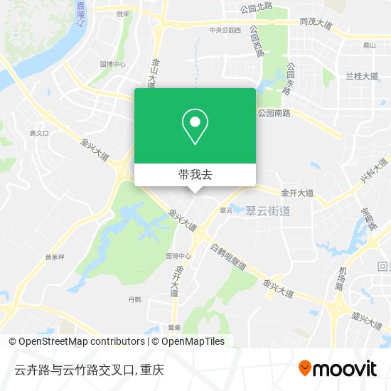 云卉路与云竹路交叉口地图
