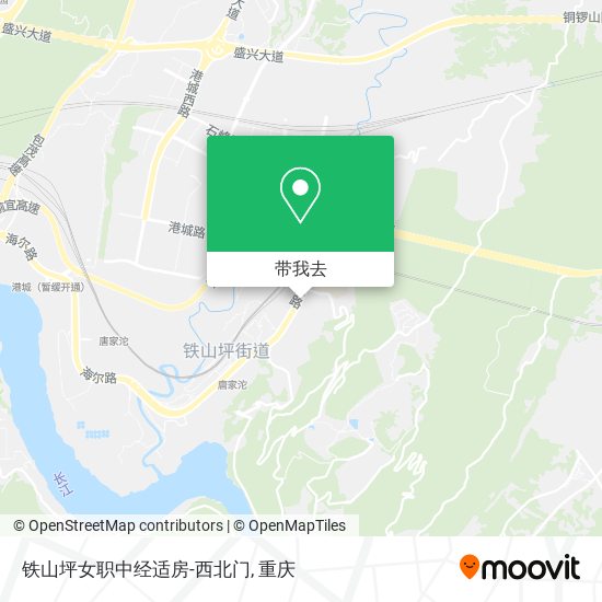 铁山坪女职中经适房-西北门地图