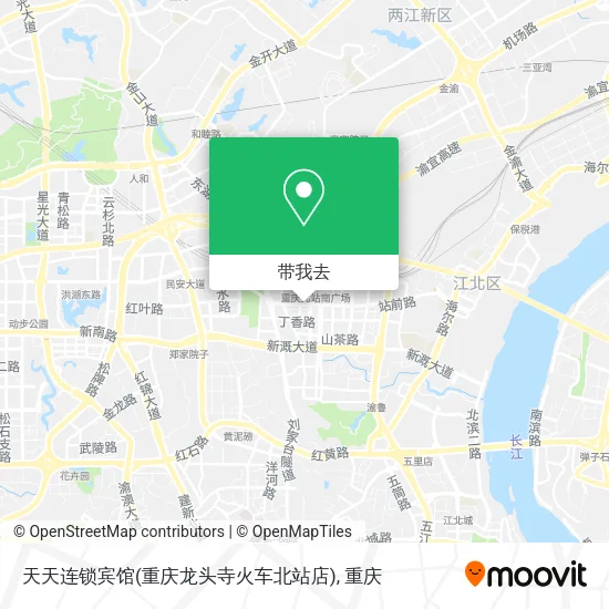 天天连锁宾馆(重庆龙头寺火车北站店)地图