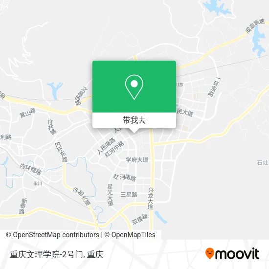 重庆文理学院-2号门地图