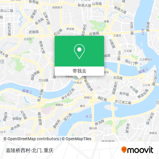 嘉陵桥西村-北门地图