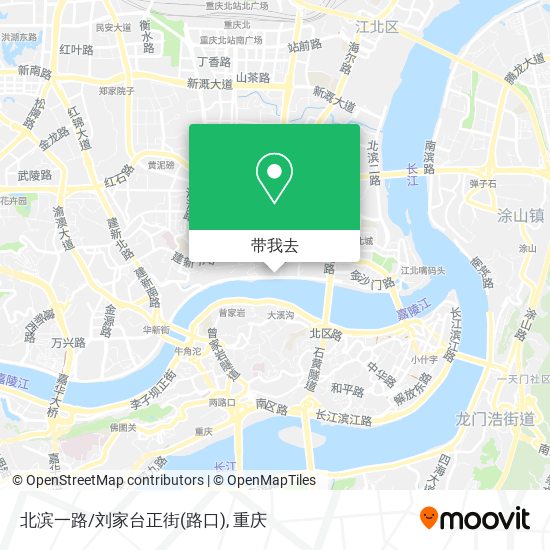 北滨一路/刘家台正街(路口)地图