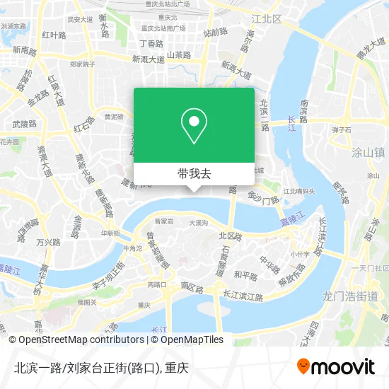 北滨一路/刘家台正街(路口)地图