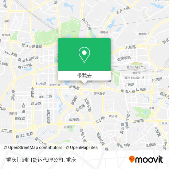 重庆门到门货运代理公司地图