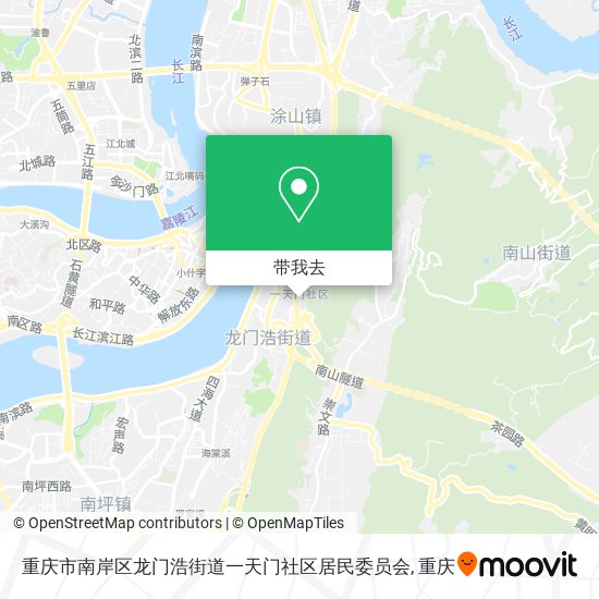 重庆市南岸区龙门浩街道一天门社区居民委员会地图