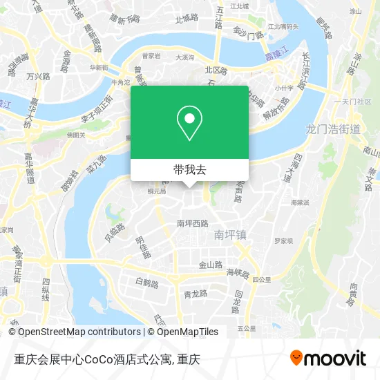 重庆会展中心CoCo酒店式公寓地图