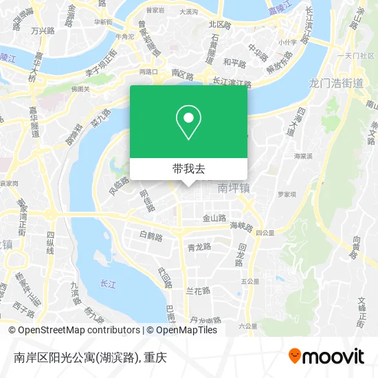 南岸区阳光公寓(湖滨路)地图
