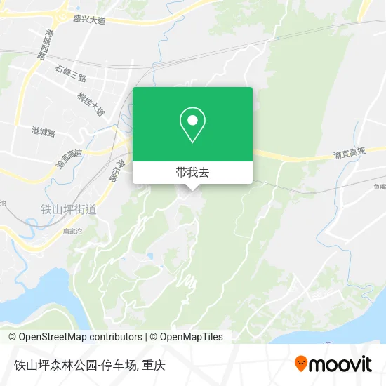 铁山坪森林公园-停车场地图