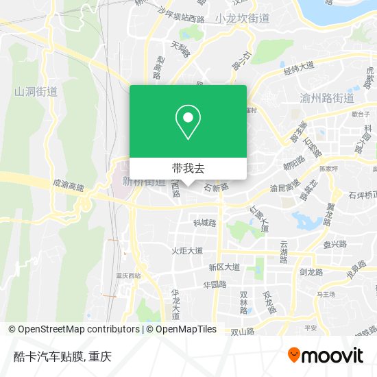 酷卡汽车贴膜地图