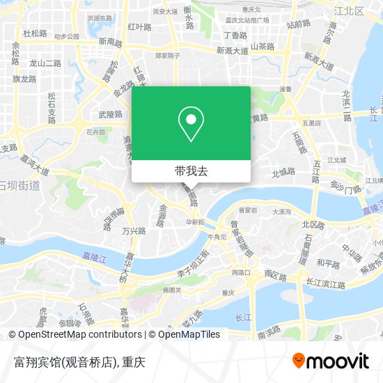 富翔宾馆(观音桥店)地图