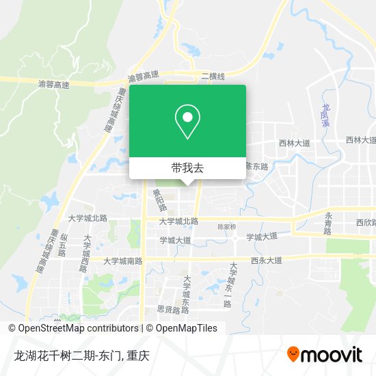 龙湖花千树二期-东门地图
