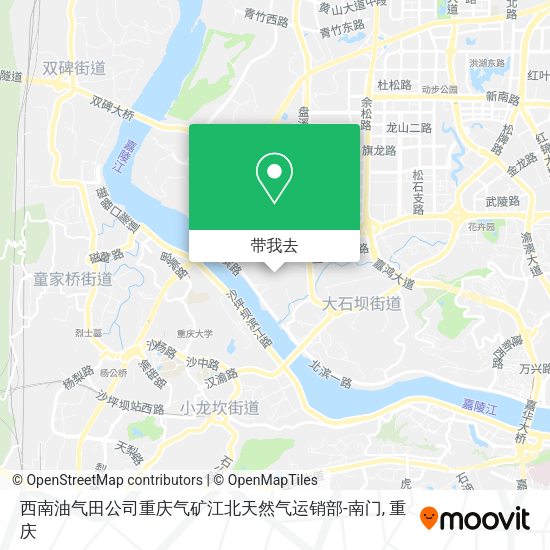 西南油气田公司重庆气矿江北天然气运销部-南门地图