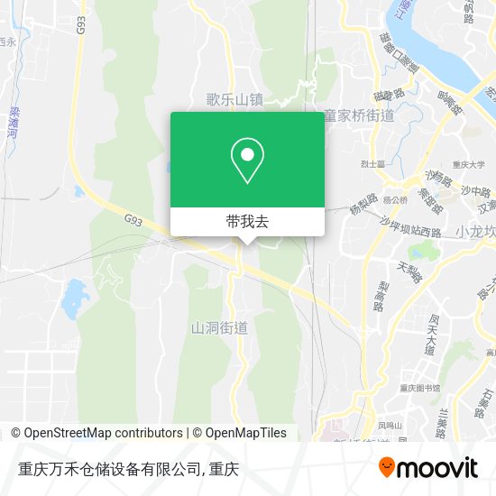 重庆万禾仓储设备有限公司地图