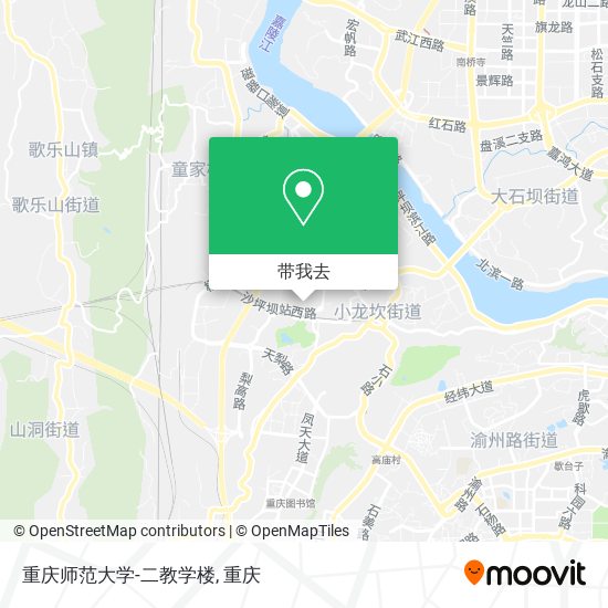 重庆师范大学-二教学楼地图