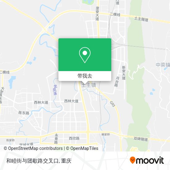 和睦街与团歇路交叉口地图