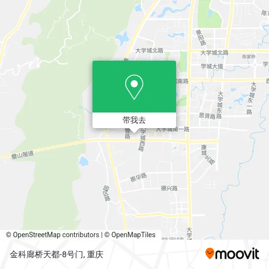 金科廊桥天都-8号门地图
