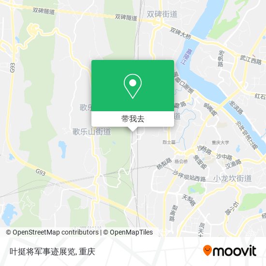 叶挺将军事迹展览地图