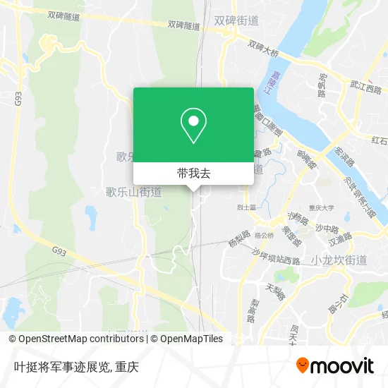 叶挺将军事迹展览地图