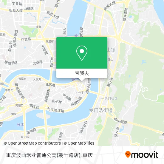 重庆波西米亚普通公寓(朝千路店)地图
