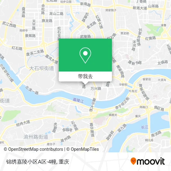 锦绣嘉陵小区A区-4幢地图