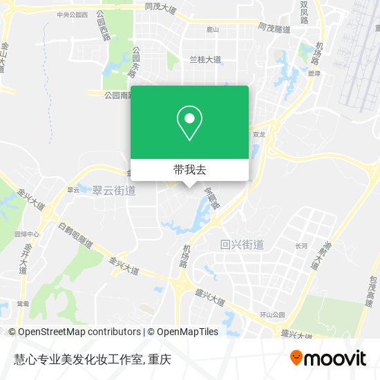 慧心专业美发化妆工作室地图