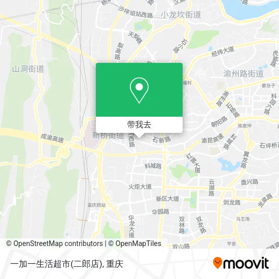 一加一生活超市(二郎店)地图