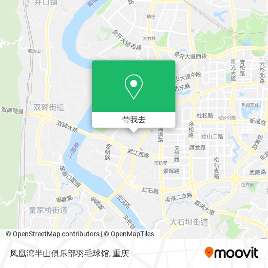 凤凰湾半山俱乐部羽毛球馆地图