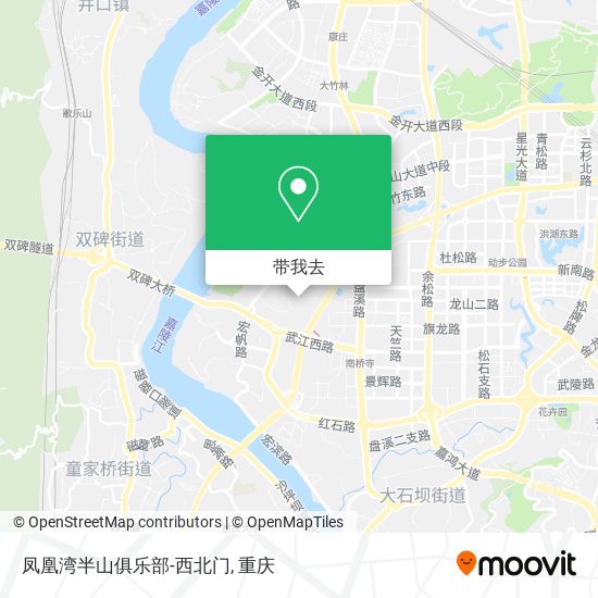 凤凰湾半山俱乐部-西北门地图