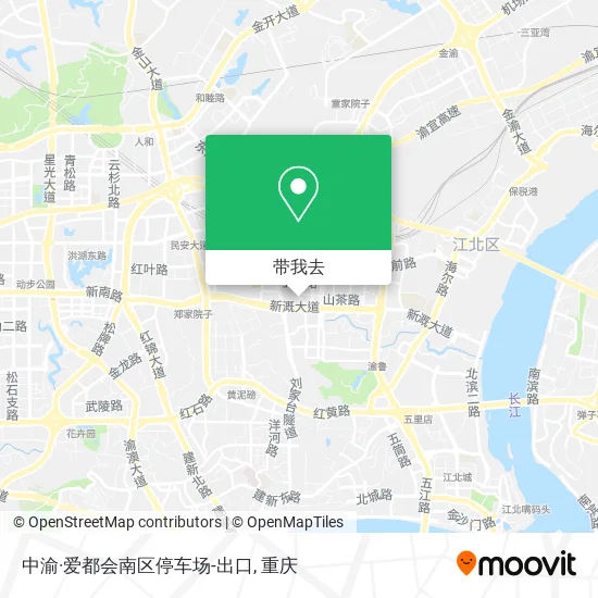 中渝·爱都会南区停车场-出口地图