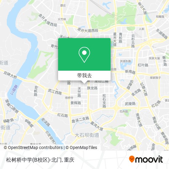 松树桥中学(B校区)-北门地图